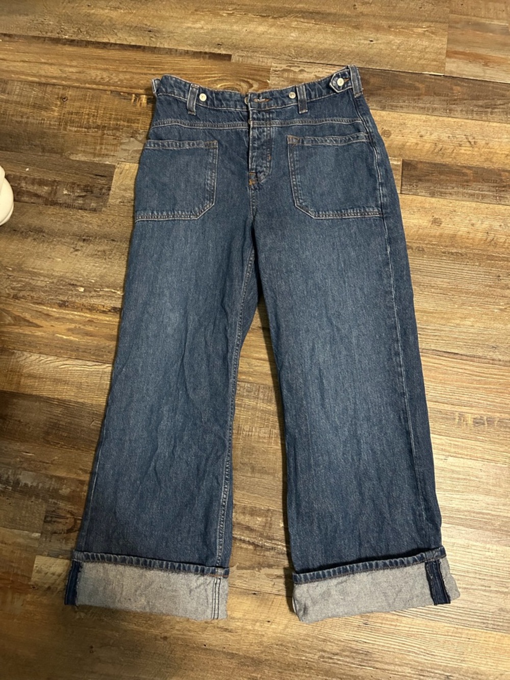 Free People Palmer cuffed jeans size 27